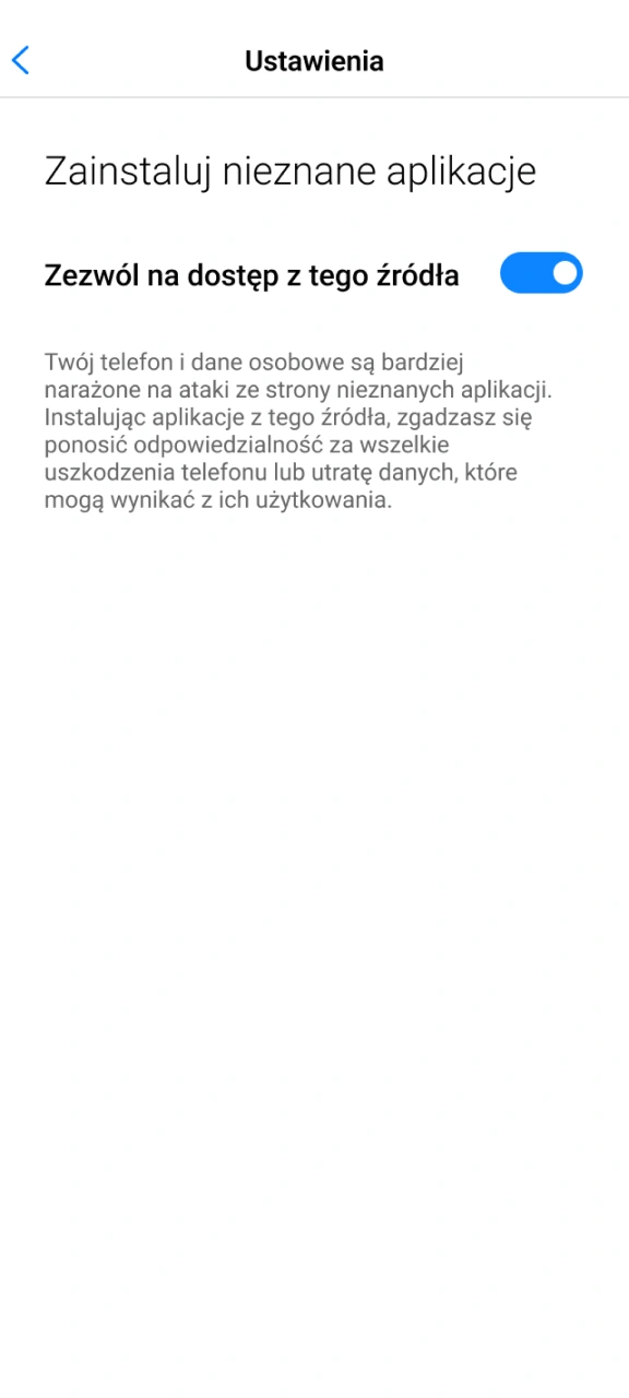 Pamiętaj o kroku, jakim jest włączenie instalacji z nieznanych źródeł w ustawieniach bezpieczeństwa przed instalacją 888starz.
