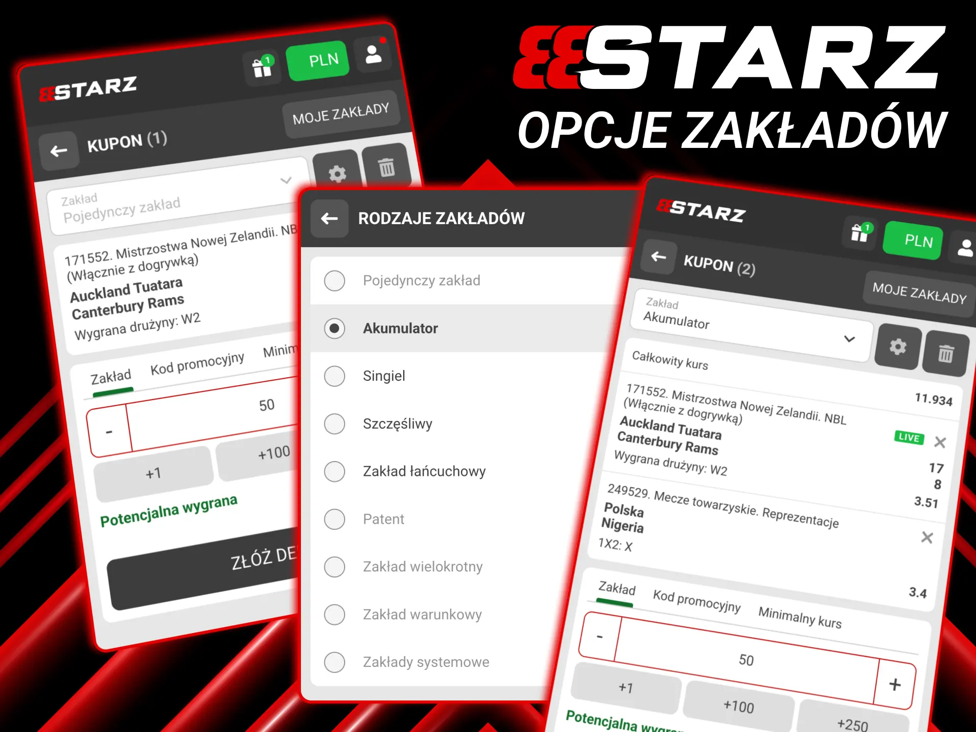 888starz oferuje wiele opcji zakładów jak wynik, suma i handicap.