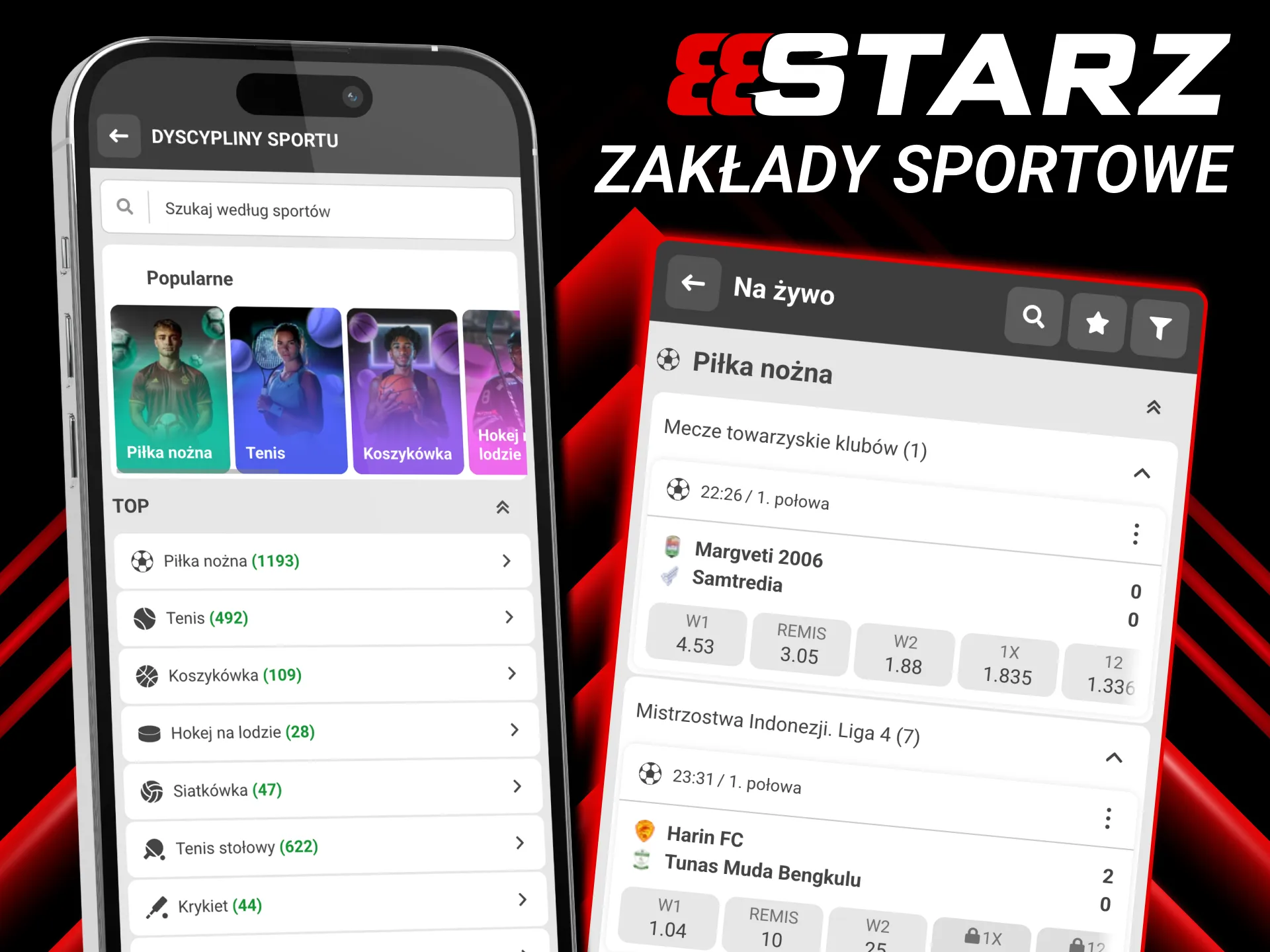 Szeroka oferta zakładów sportowych 888starz na topowe ligi i turnieje.