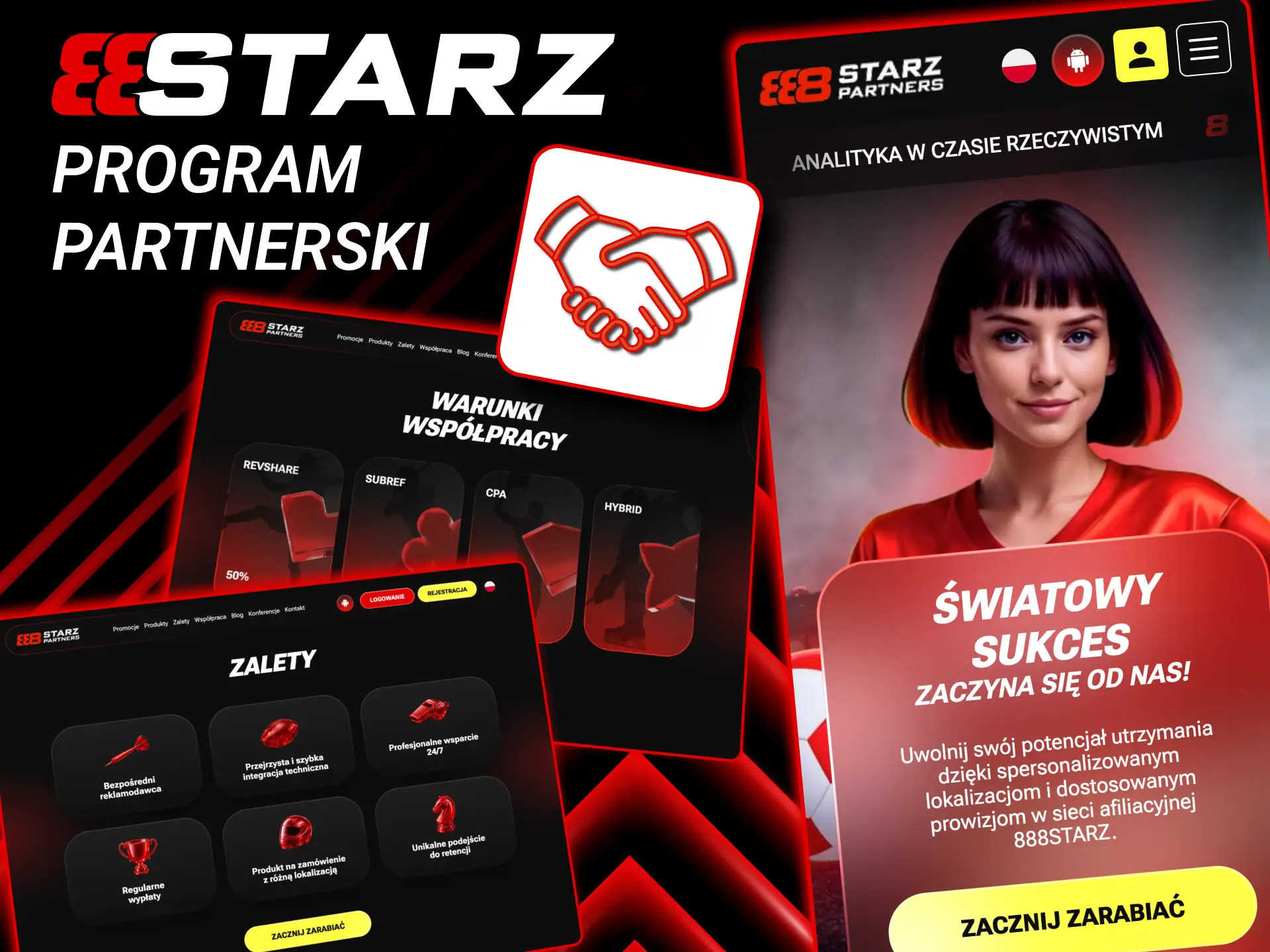 Partnerzy 888starz wybierają jedną z trzech metod wypłaty prowizji.