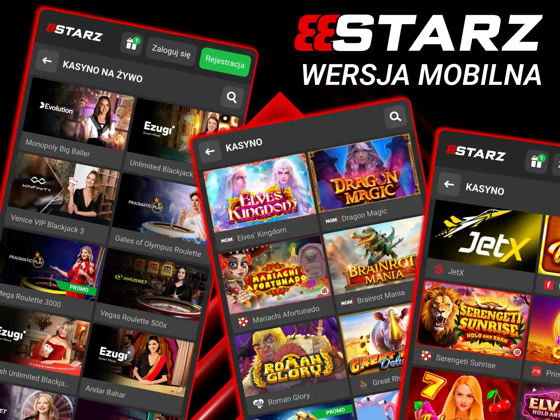 Mobilna wersja 888starz działa w przeglądarce i nie wymaga instalacji.