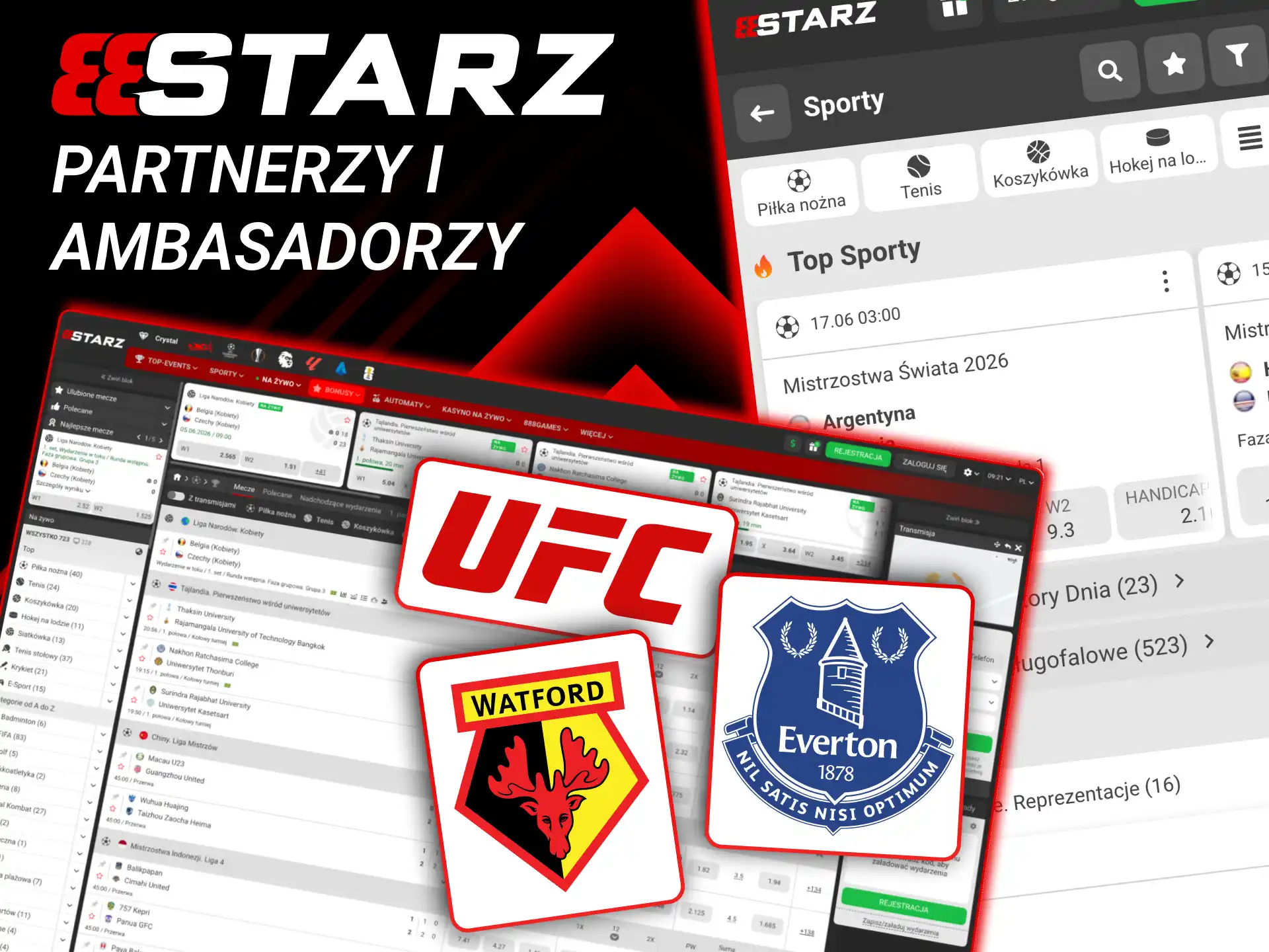 Partnerstwa 888starz obejmują UFC, kluby Premier League i polskiego mistrza.
