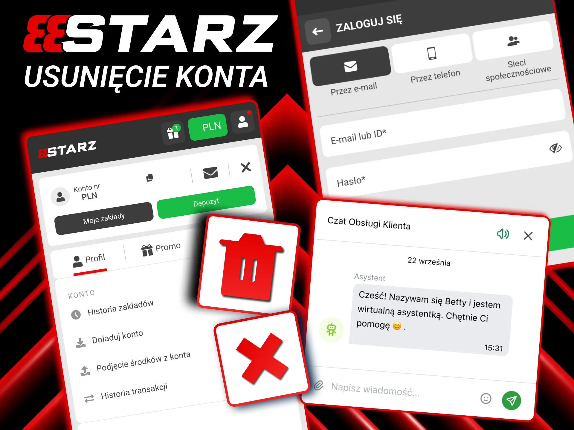 Dezaktywacja 888starz wymaga zgłoszenia powodu i potwierdzenia tożsamości.