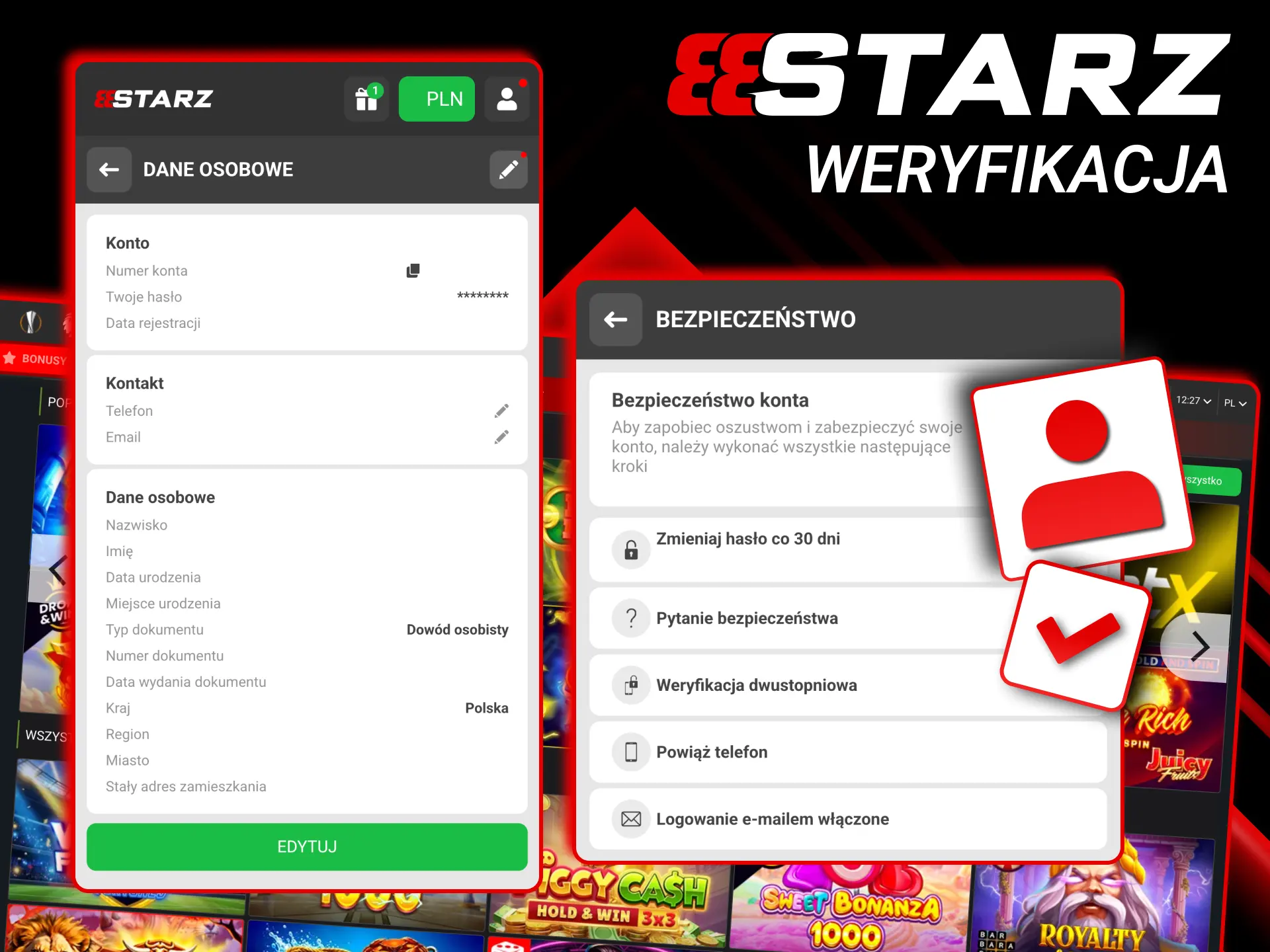 Proces weryfikacji 888starz obejmuje dokument tożsamości i potwierdzenie adresu.